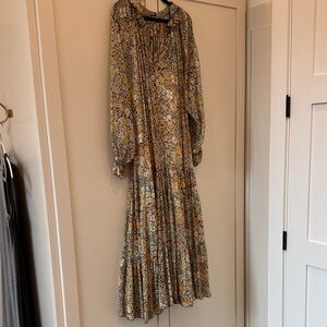 Free People Floral Long Sleeve Maxi Dress